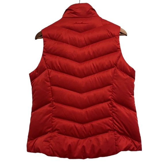 Eddie Bauer EB550 Premium Goose Down Puffer Vest Red Size Large - Picture 3 of 11